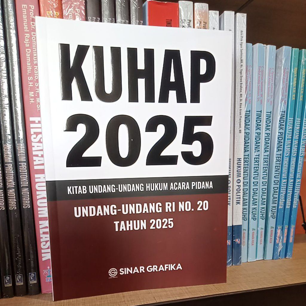 Jual KUHP 2025 KITAB UNDANG-UNDANG HUKUM ACARA PIDANA UU RI NO.20 TAHUN ...