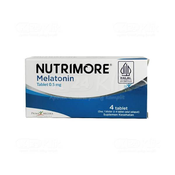 Jual Nutrimore Melatonin 0.5mg Isi 4 Tablet – Suplemen Penunjang ...
