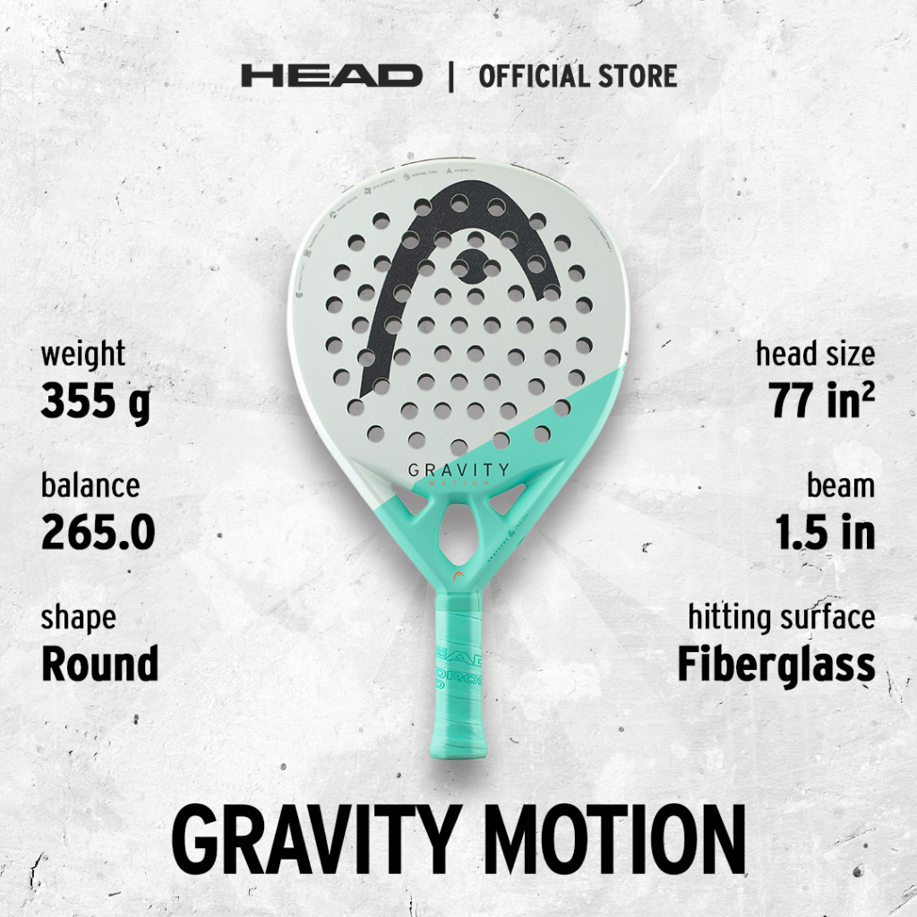 Jual HEAD Padel Racket Gravity Motion 2024 224014 - Raket Padel FREE ...
