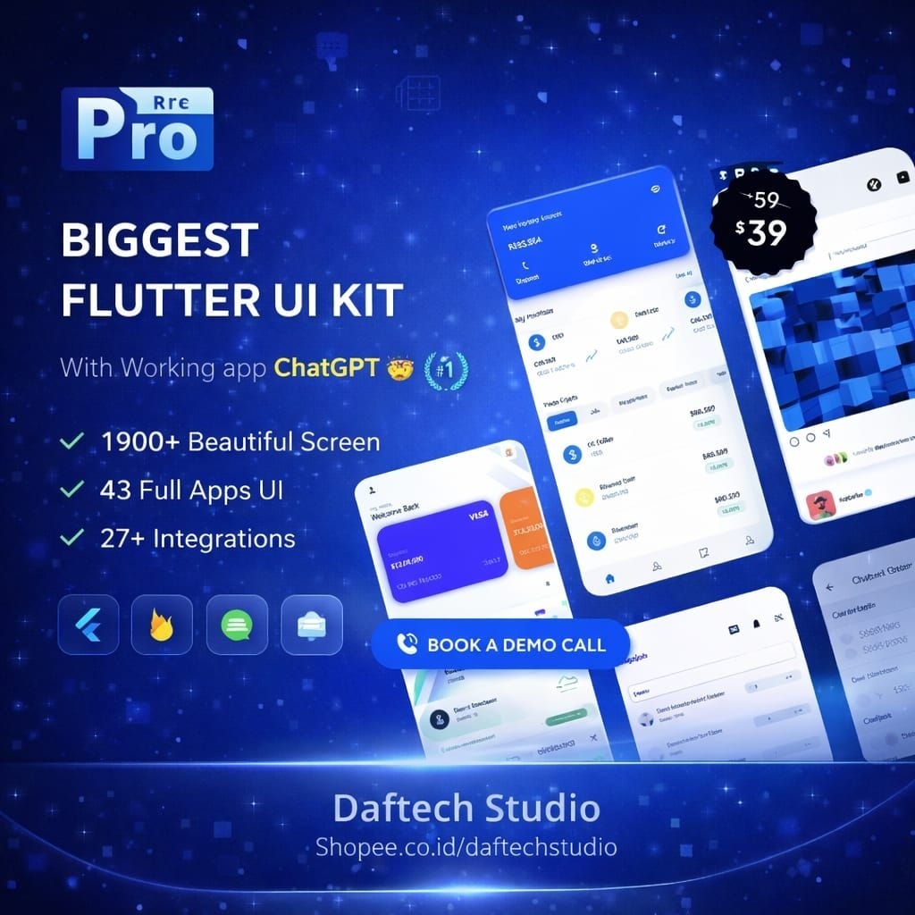 Jual ProKit Flutter - Flutter UI Kit - Original | Shopee Indonesia