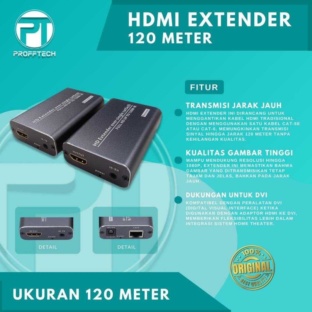 Jual PROFFTECH - Hdmi Extender 4K 120 Meter | Shopee Indonesia