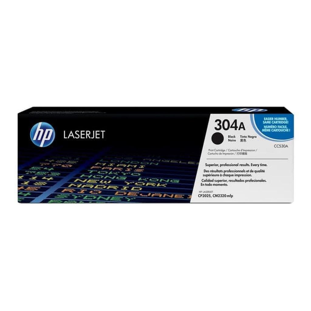 HP Toner 304A Black Cyan Magenta Yellow LaserJet Cartridge Original [C530A C531A C532A C533A] (2)