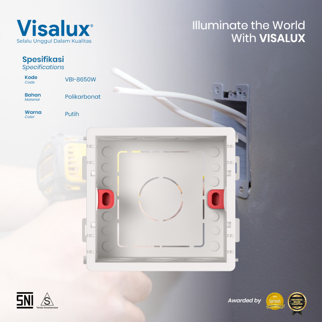 Jual Visalux Cell Box Inbow Dus Saklar & Stop Kontak (CELL-VBI8650W ...