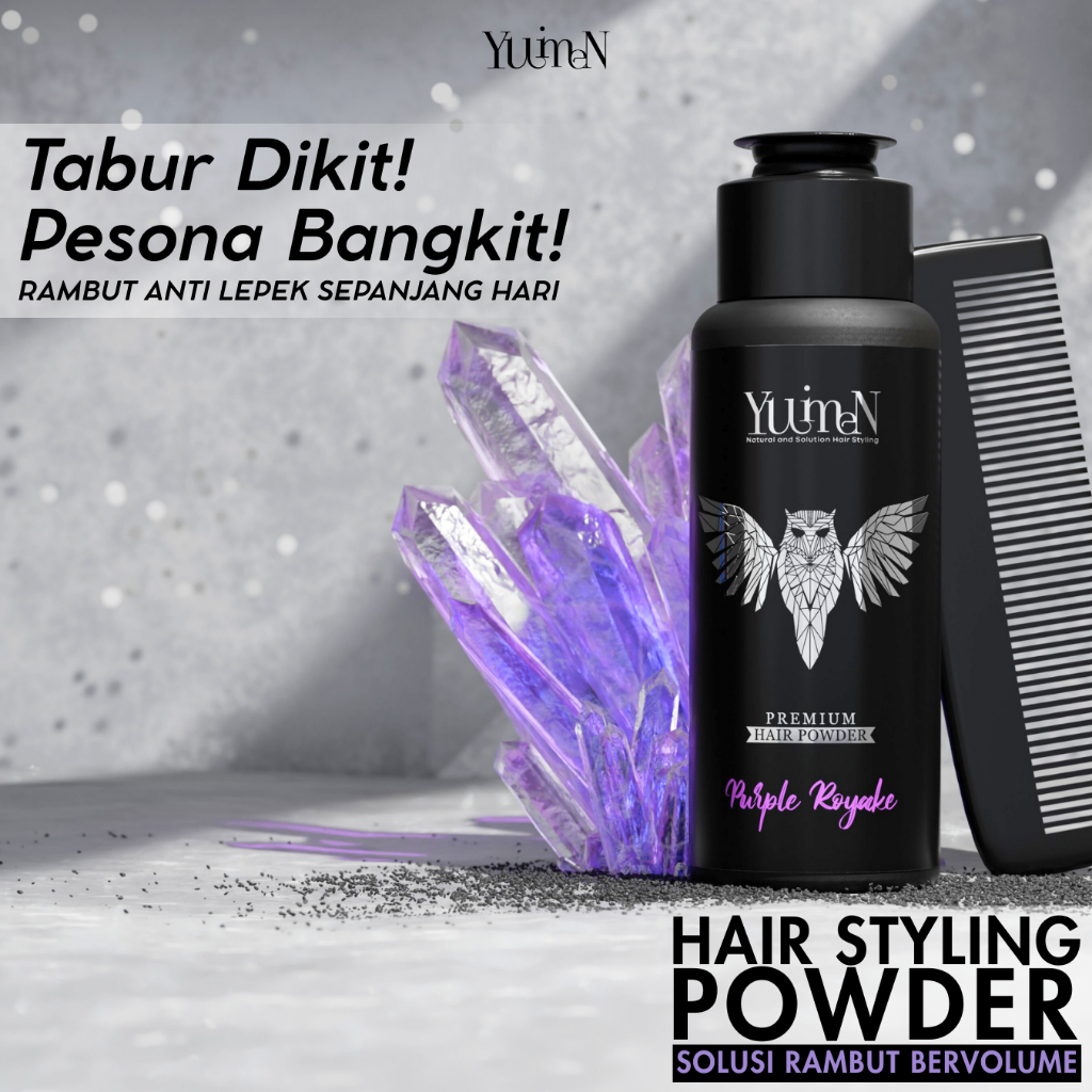 Jual YUIMEN Hair Styling Powder Pria Solusi Rambut Bervolume ...