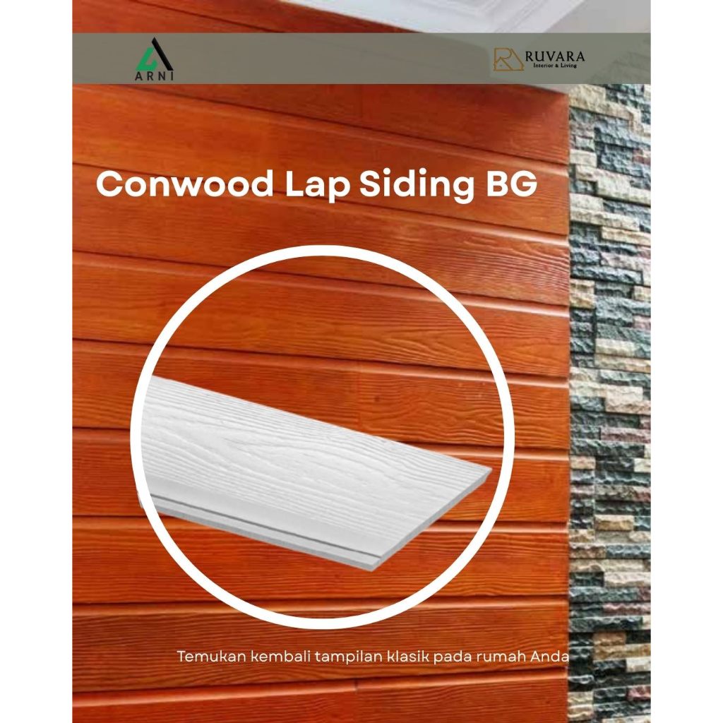 Jual Conwood Lap Siding BG 3,05 m | Lebar 152 mm Tebal 11 mm | Cladding ...