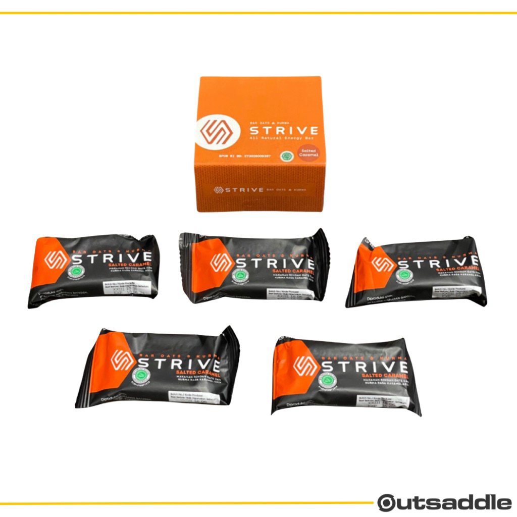 Jual Energy Bar STRIVE Bite Size rasa Salted Caramel | 1 Box isi 5 pcs ...
