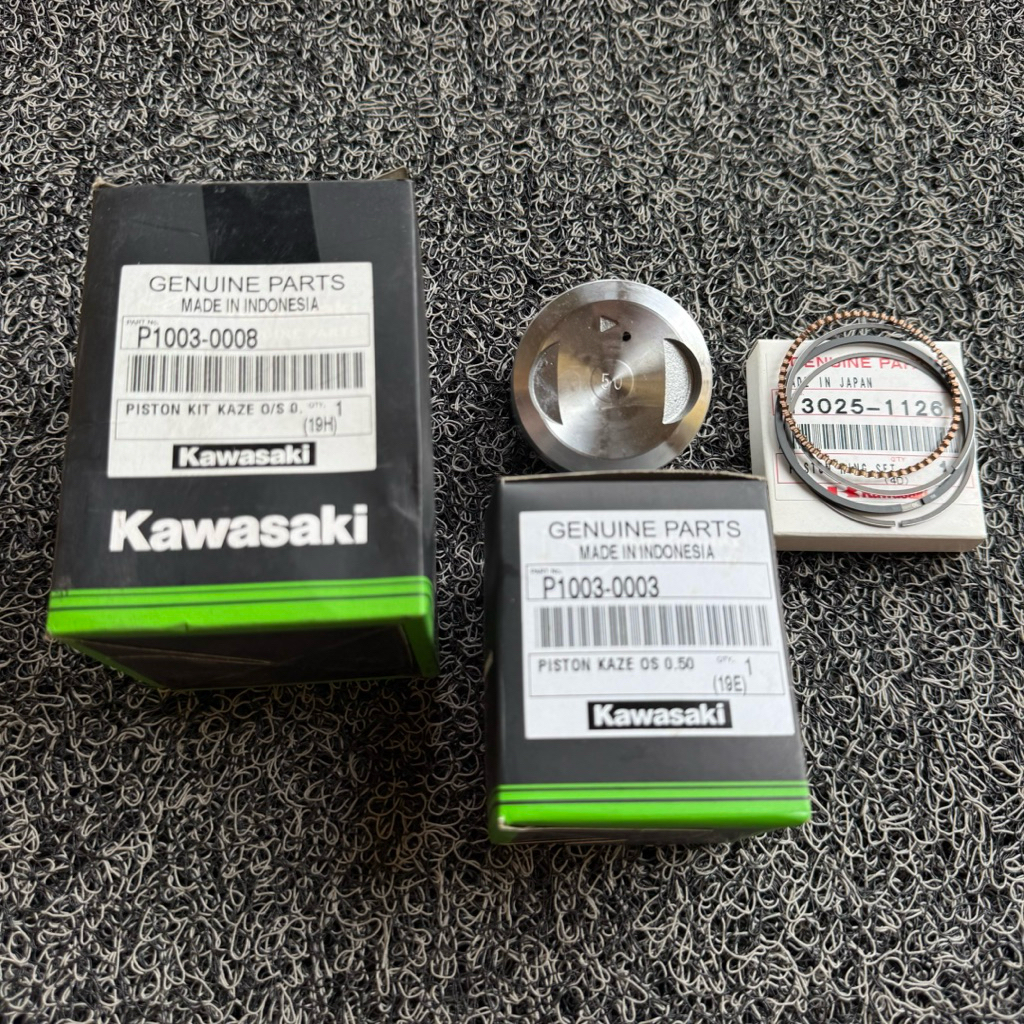 Jual piston seher set ring kawasaki kaze Os50 Ori Kgp P1003-0008 ...