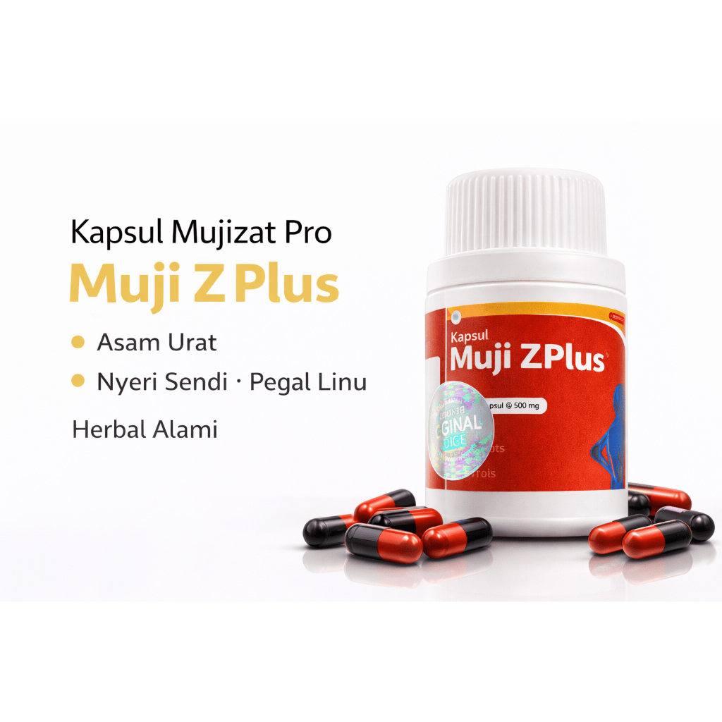 Kapsul Mujizat Herbal Redakan Asam Urat Nyeri Sendi Pegal Linu – Muji Z Plus Original