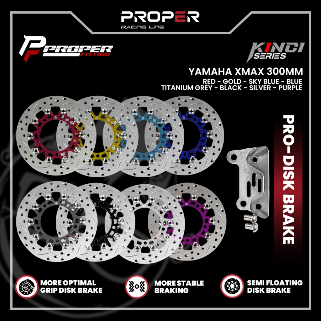Jual PRO-DISK BRAKE KINCI SERIES XMAX 300 MM PROPER FITTING PROPER ...