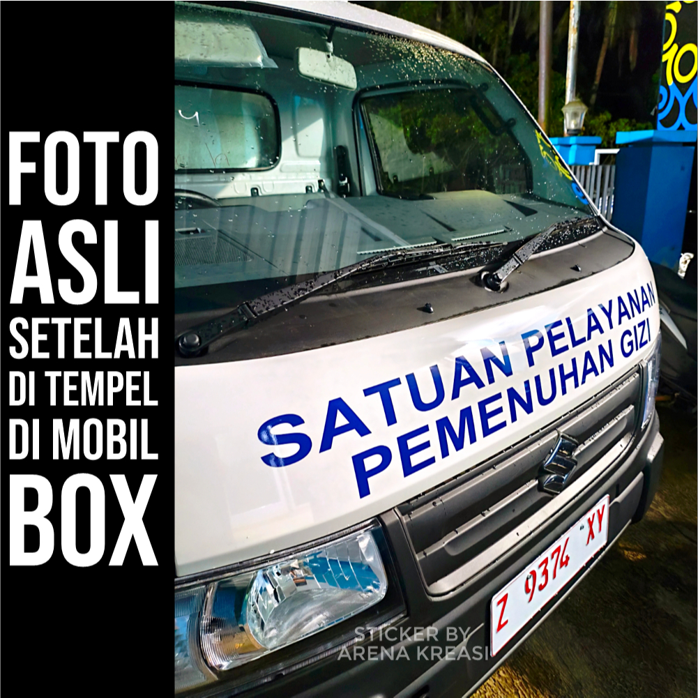 Jual Stiker Mobil MBG Cutting Sticker Satuan Pelayanan Pemenuhan Gizi ...