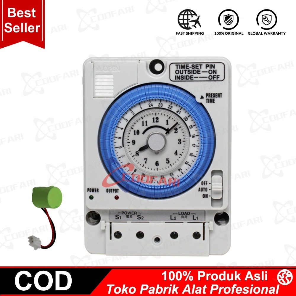 Jual New TB-388 Rectangle 15 minutes / 96 times Switch Timer With ...