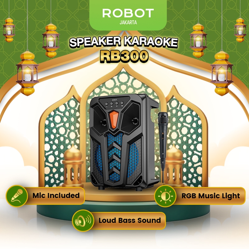 Jual ROBOT Speaker Karaoke Bluetooth Suara Menggelegar Bass Kuat 10W ...