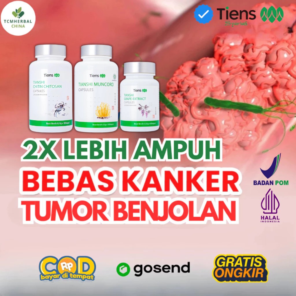 Tiens Tcm Herbal China Tumor Kanker Benjolan Original Fitofarmaka Bpom Halal Original 100%