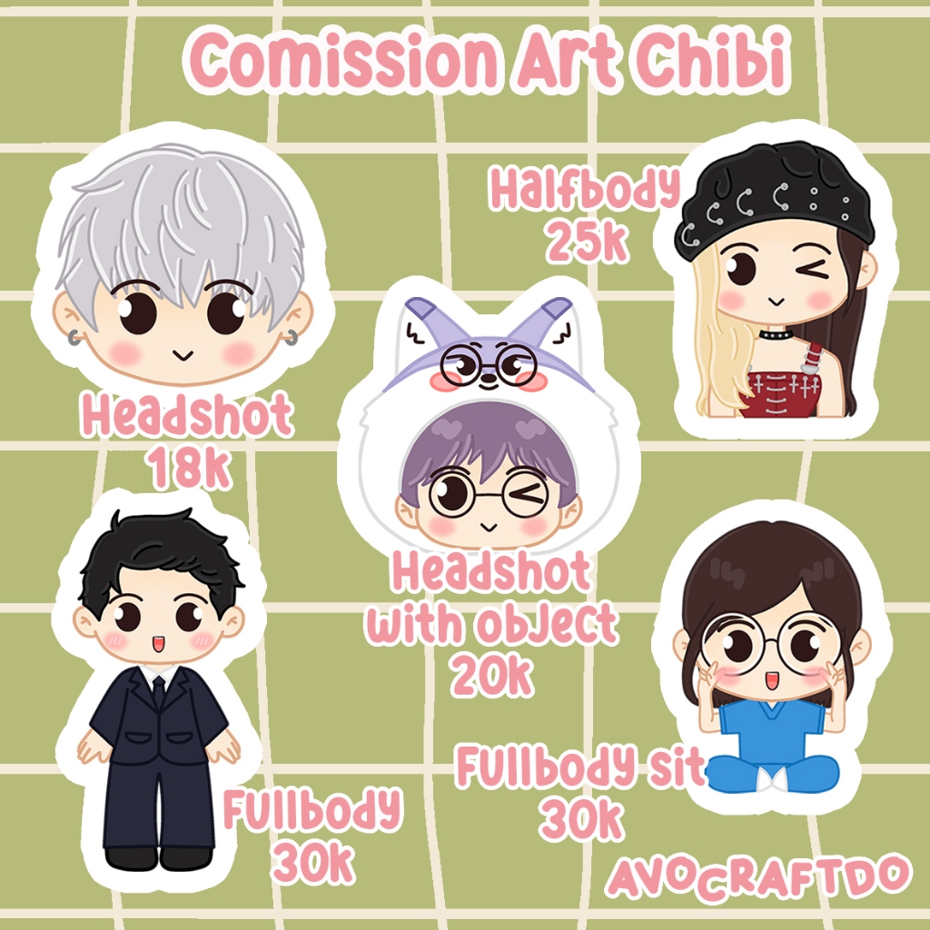 Jual [ AVOCRAFTDO ] Open Comission Art Chibi Jasa Gambar Chibi Kartun ...