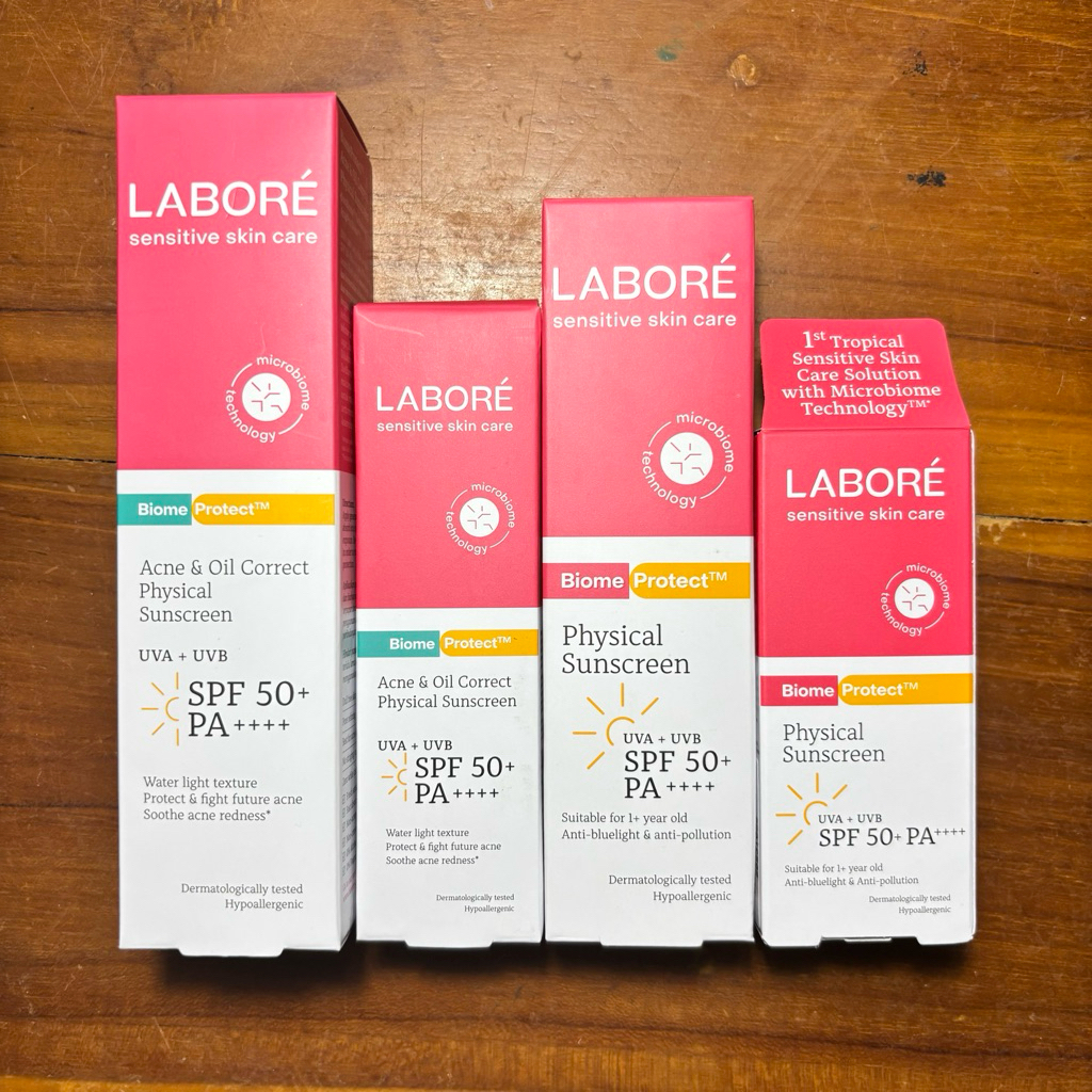 Jual LABORE Biome Acne Oil & Correct Protect Physical Sunscreen SPF 50 ...