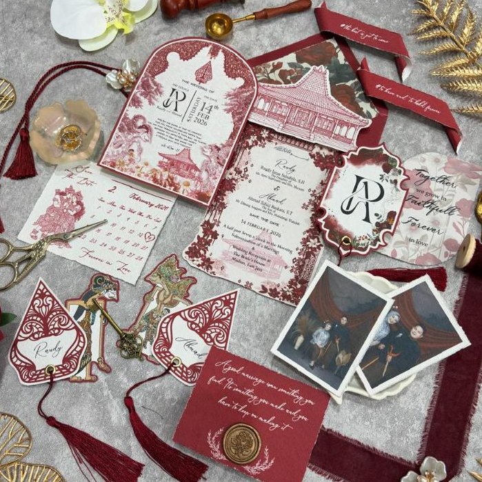 [KILAT 1-2 HARI] Adat Nusantara Wedding Vows/Keepsake Aesthetic | PROPERTY WEDDING/Undangan Estetik
