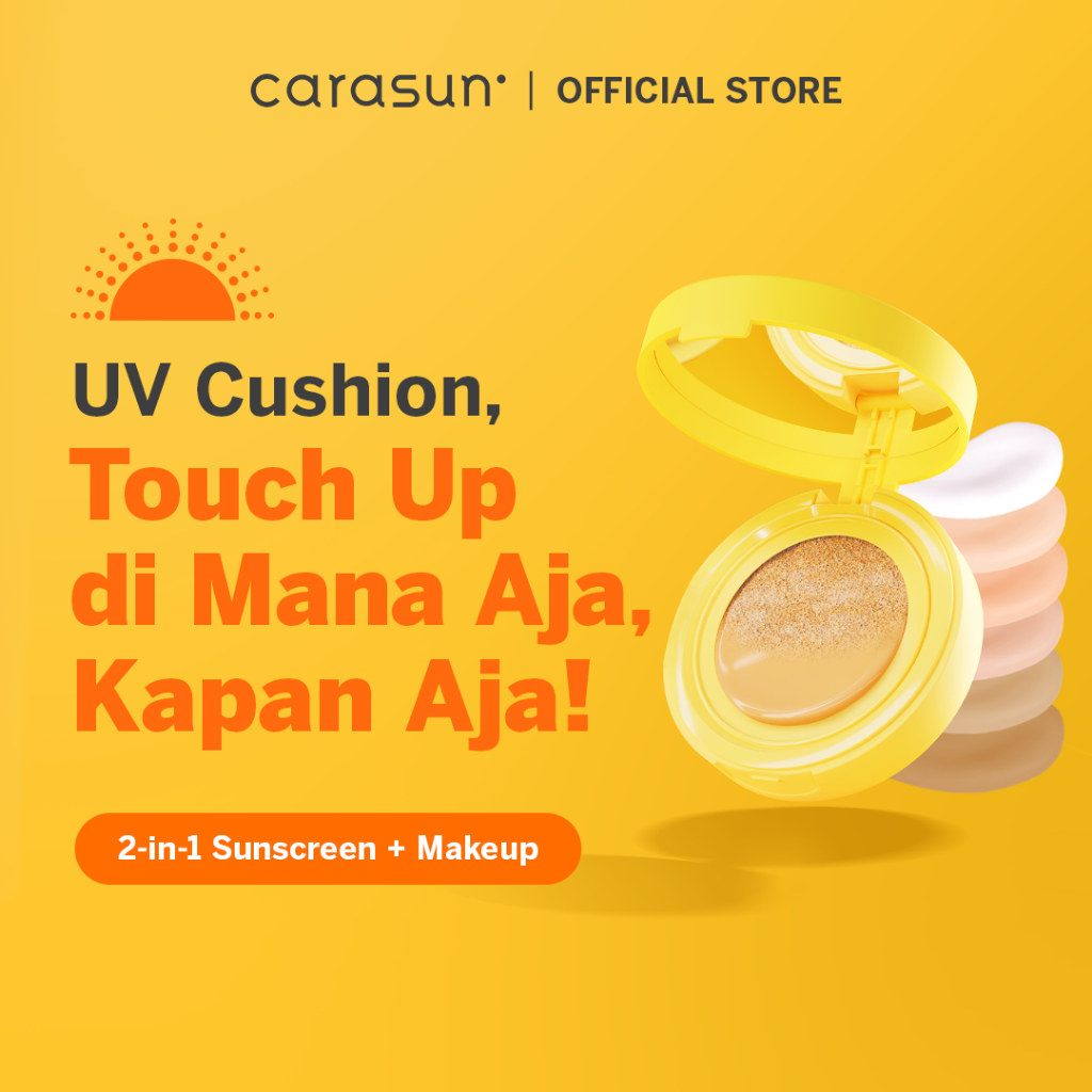 Jual CARASUN Solar Smart UV Cushion SPF 50+ PA++++ | Sunscreen Makeup ...