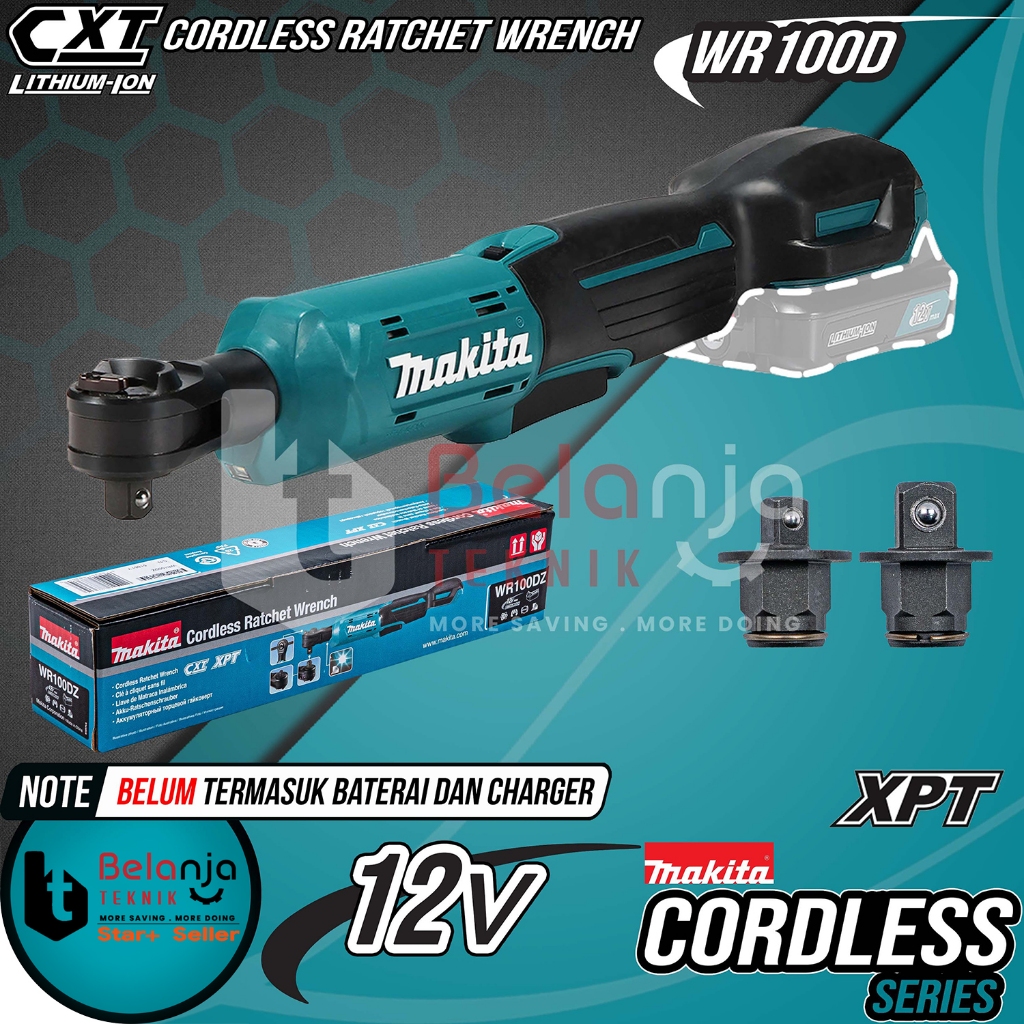 Jual Makita Ratchet Cordless WR100DZ Rachet Sock 12V Socket Set 12V ...