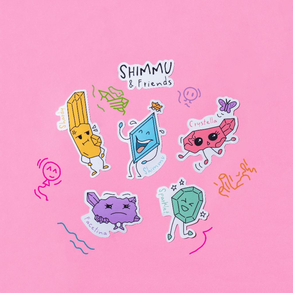 Jual Shimmu And Friends - Stiker Set Pack V.2 Karakter Satuan Buku ...