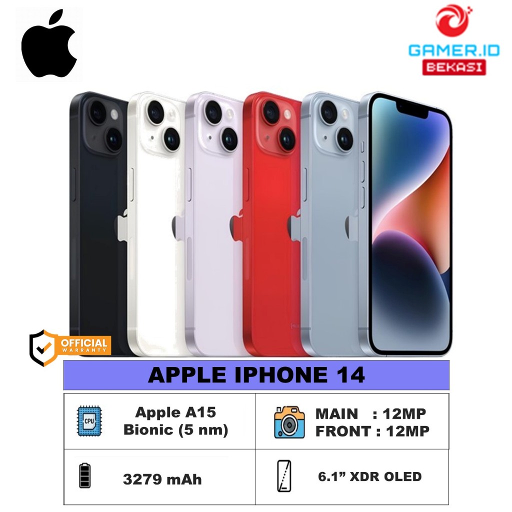 Jual iP 14 128GB I 256GB Garansi Resmi Indonesia | Shopee Indonesia