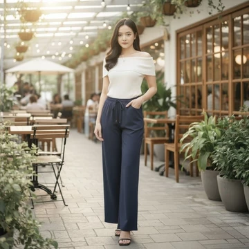 Celana Daily Kulot Jersey Premium Jumbo Wanita