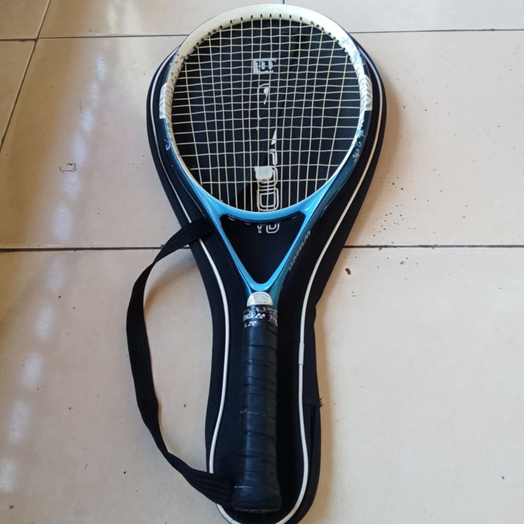 Jual Raket tenis wilson ncode w2 blue shadow original | Shopee Indonesia