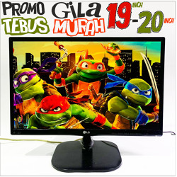 Monitor Led Merk Lg Ukuran Layar 19 Inch Kondisi Normal - MULUS SIAP PAKAI - GRADE A - LIKE NEW