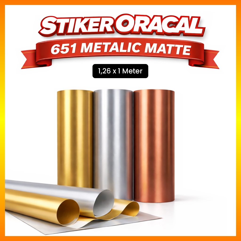 Jual STICKER ORACAL 651 MATTE/DOFF METALIC LEBAR 126CM (KODE 090,091 ...