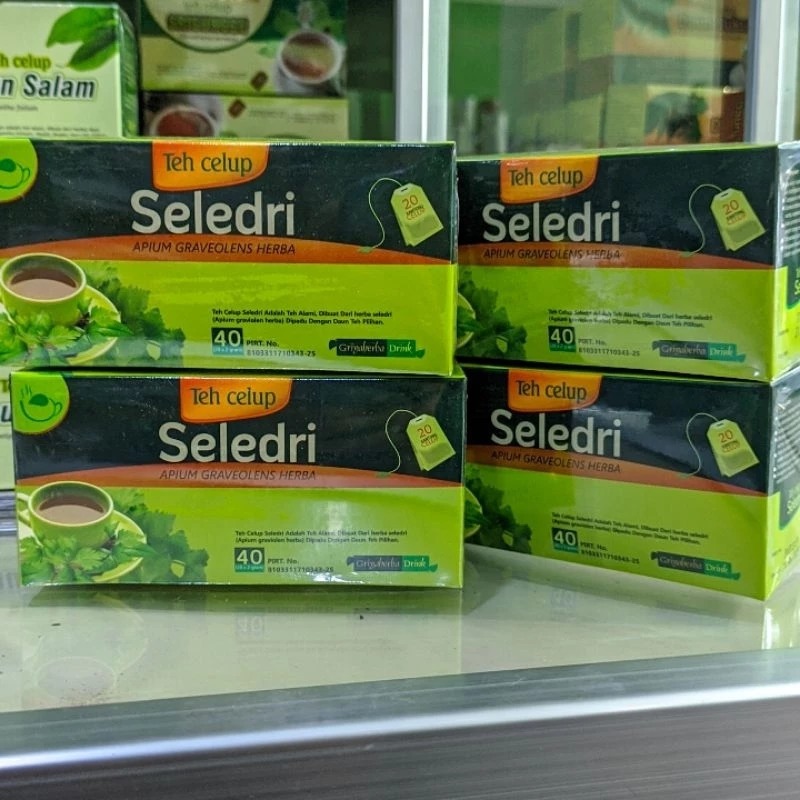 Teh Herbal Daun Seledri Sledri Mampu Menurunkan Tekanan Darah Tinggi Dijamin Original halal