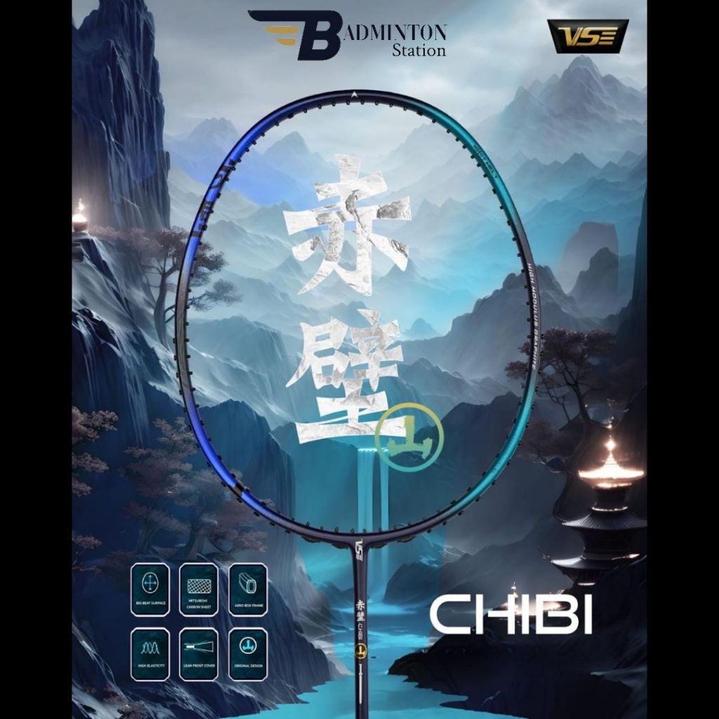 Jual RAKET BADMINTON VS VENSON CHIBI / ORIGINAL VSE CHIBI BADMINTON ...