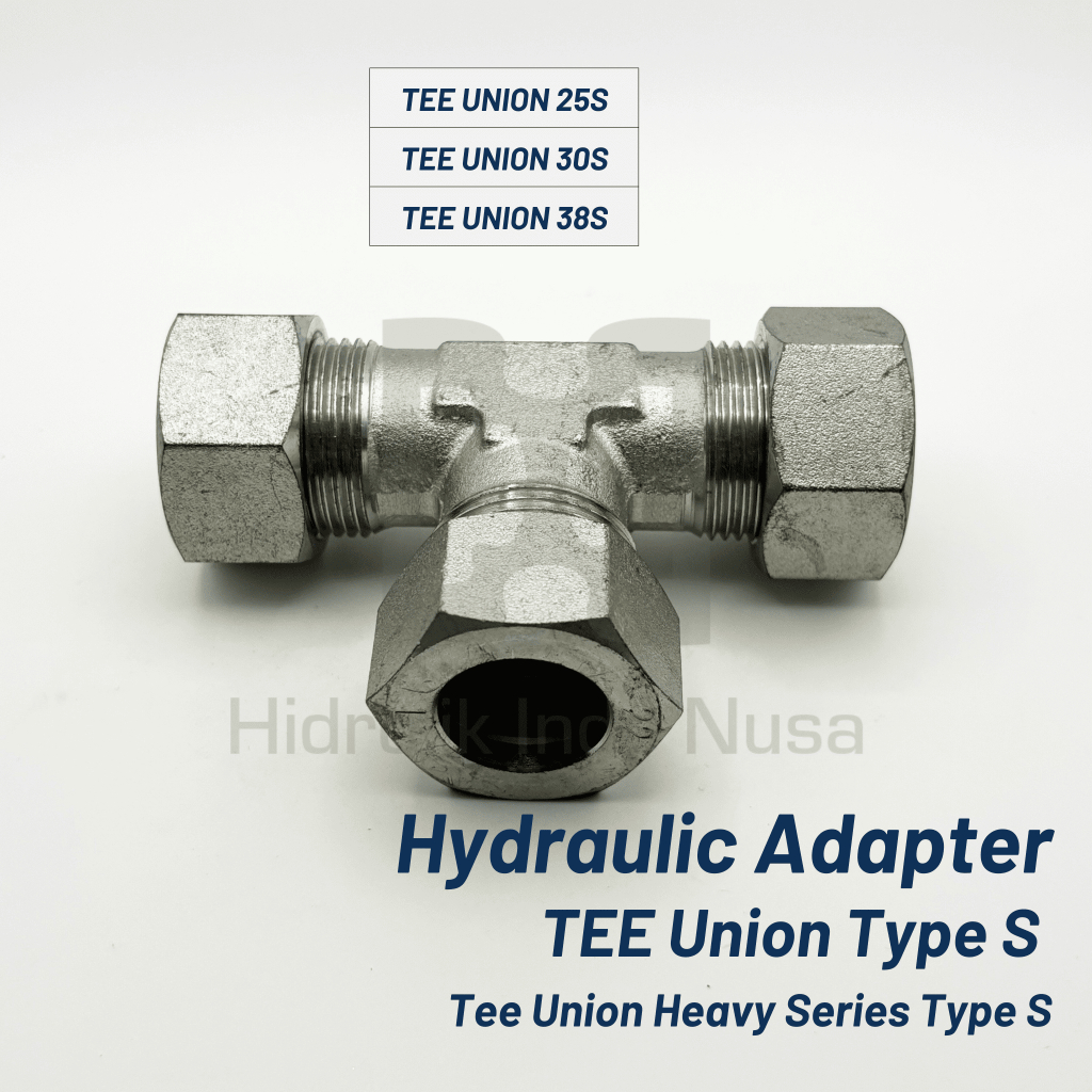Jual Hydraulic Adapter Tee Union Type S ( 25S - 38S ) / Tee Union S ...