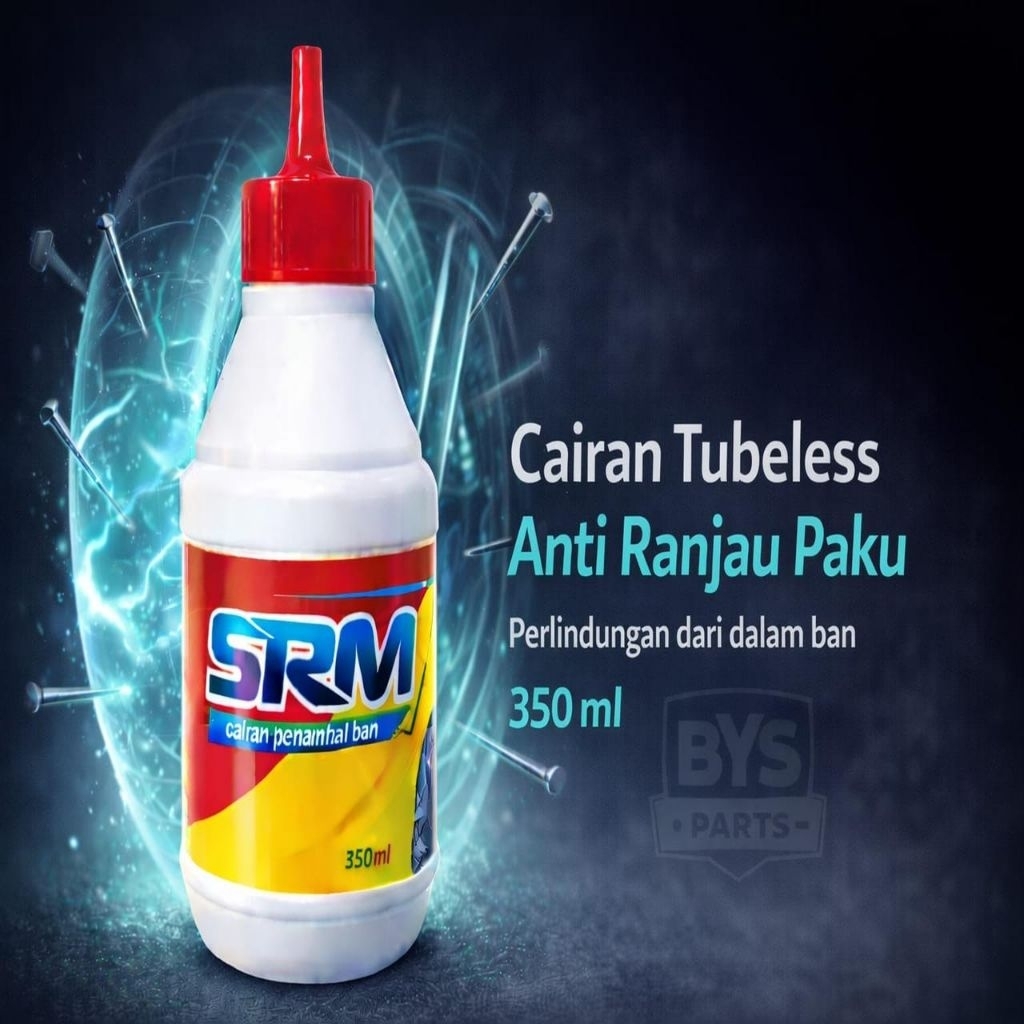 Jual SRM Anti Paku & Ranjau Tubeless 350ml | Cairan Ban Tubeless ...