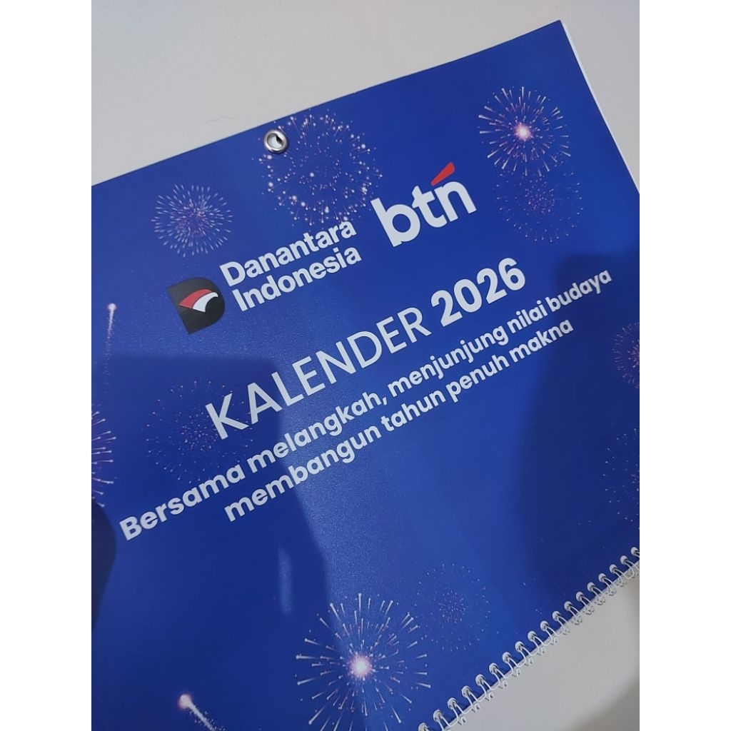 Jual Kalender 2026/ Kalender BTN/ Kalender Dinding/ Kalender Bank BTN ...