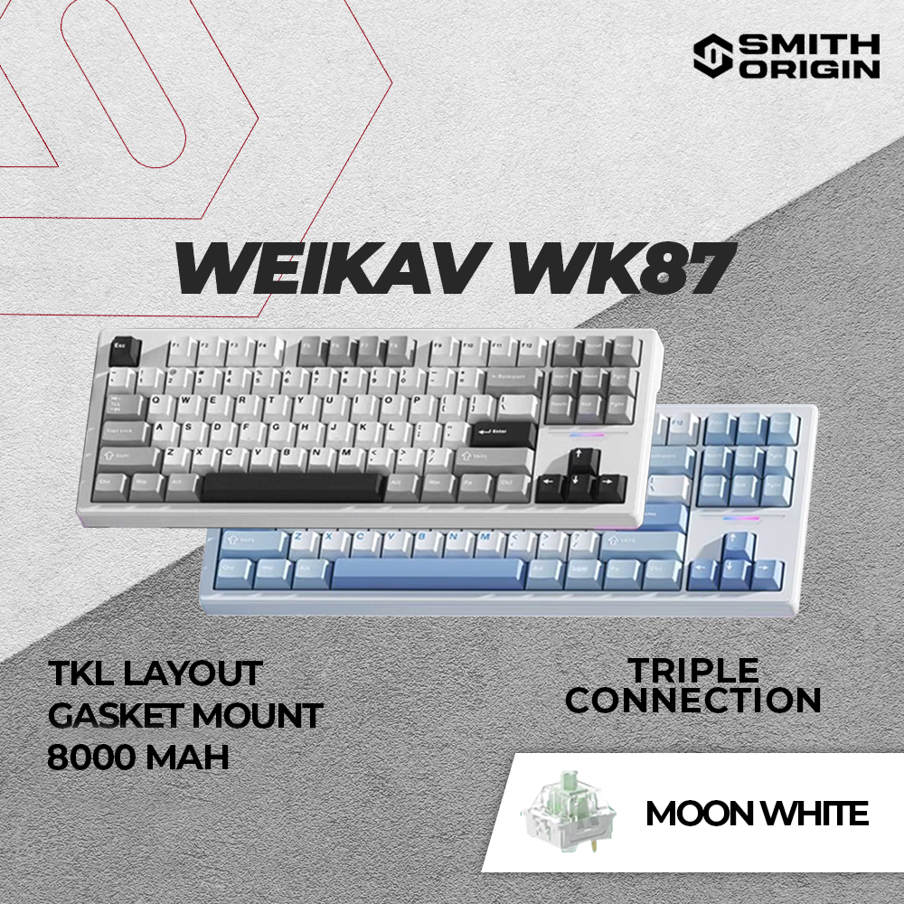 Jual WEIKAV WK87 Gasket Hot Swap 2.4G Wireless RGB E-Sports Mechanical ...