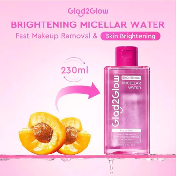 UMARA GLAD2GLOW Brightening Micellar Water 230ml L Rich In Niacinamide Skintint Glow Booster