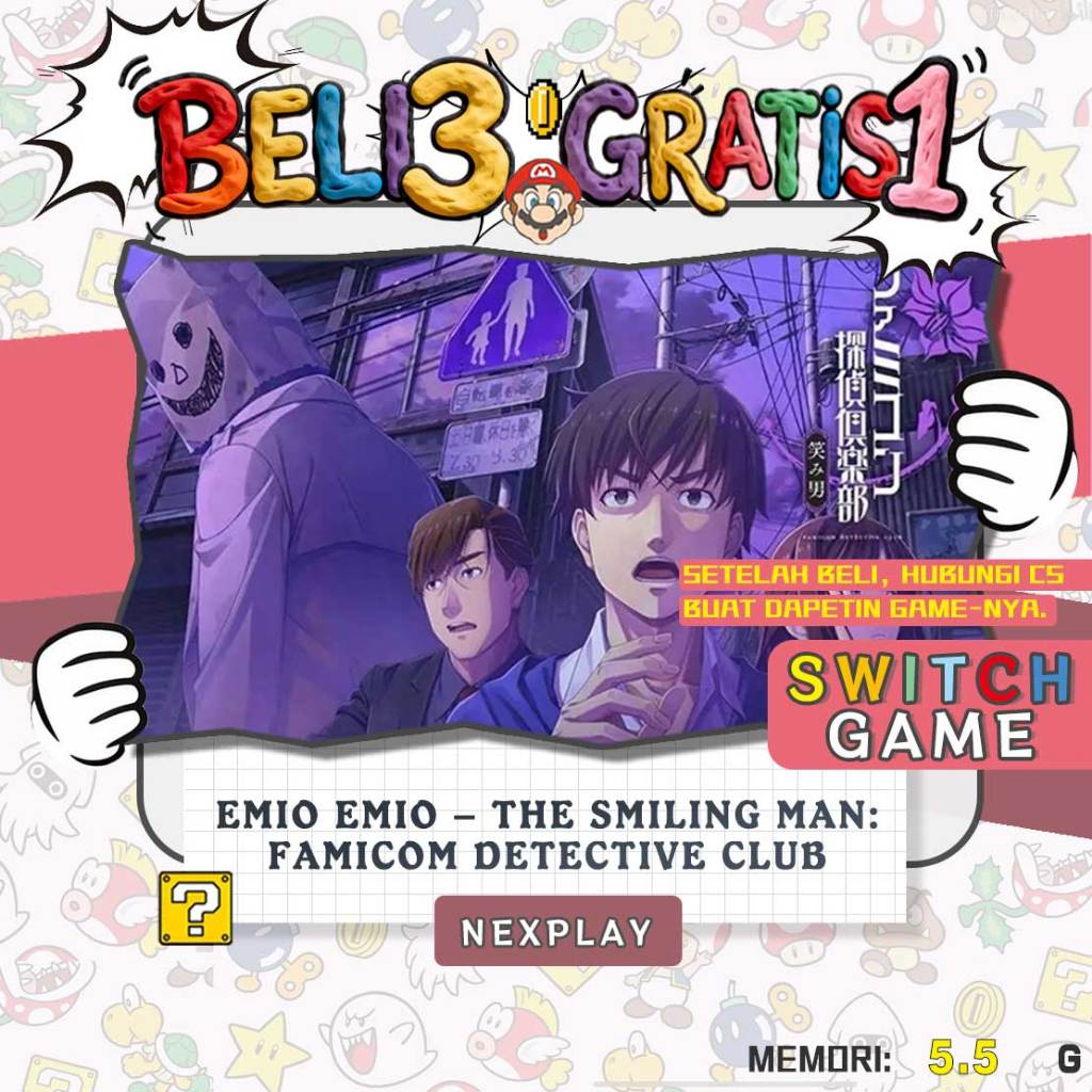 Jual Emio Emio – The Smiling Man: Famicom Detective Club – Nintendo ...