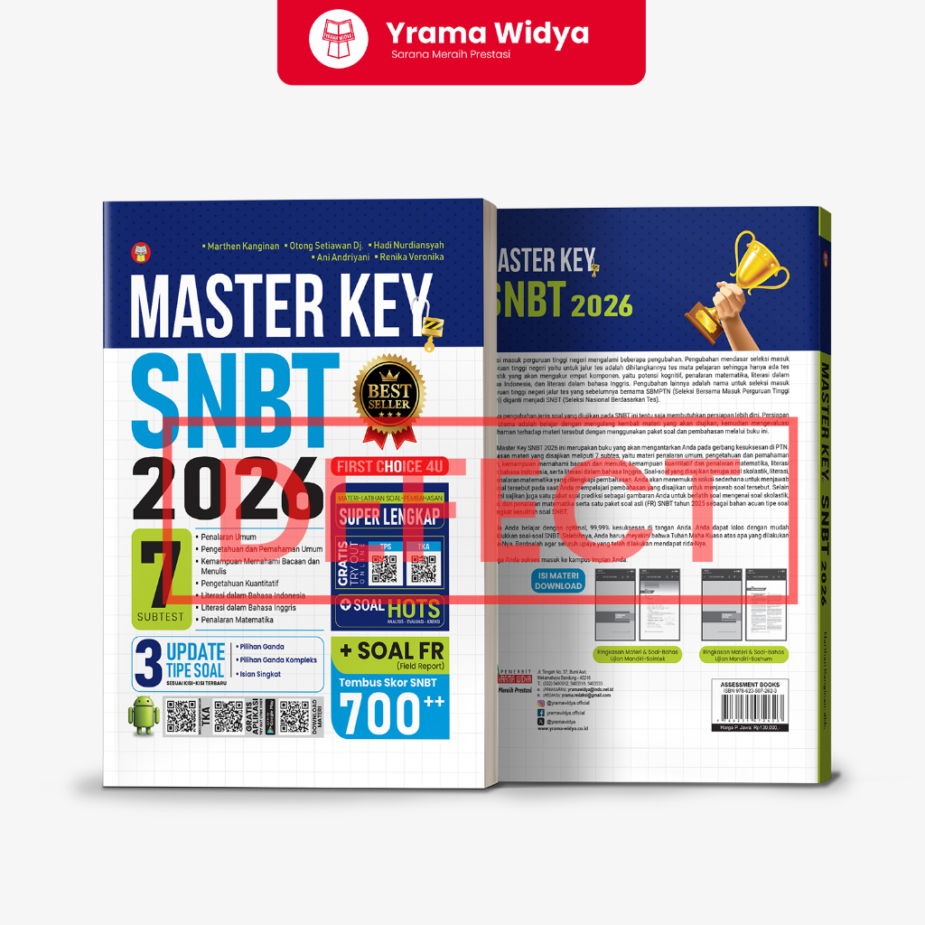 Jual Yrama Widya - Promo Buku Defect Master Key SNBT 2026 Full ...