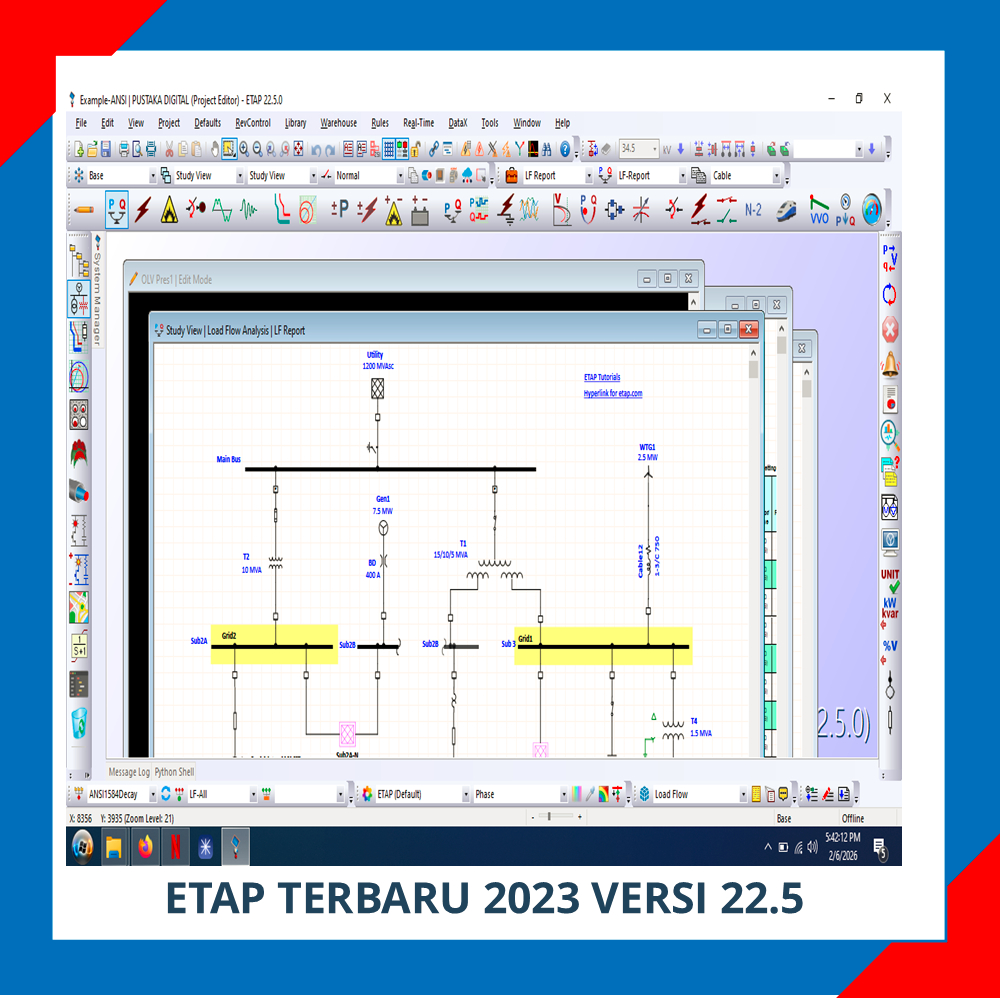 Jual ETAP VERSI 22.5 TERBARU - ELECTRICAL | POWER | SIMULATION ...