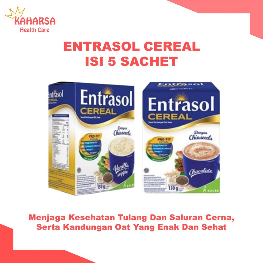 Jual ENTRASOL SEREAL QUICKSTART LESS SUGAR WITH CHIA SEED ISI 5 ...