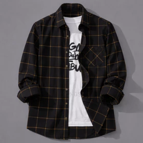 Flanel Premium Kemeja Lengan Panjang Pria Wanita
