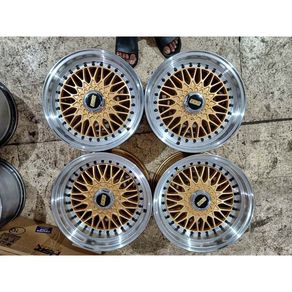 Jual VELG MOBIL BEKAS TIPE RACING BBS R16 PCD 8X100,114 | Shopee Indonesia