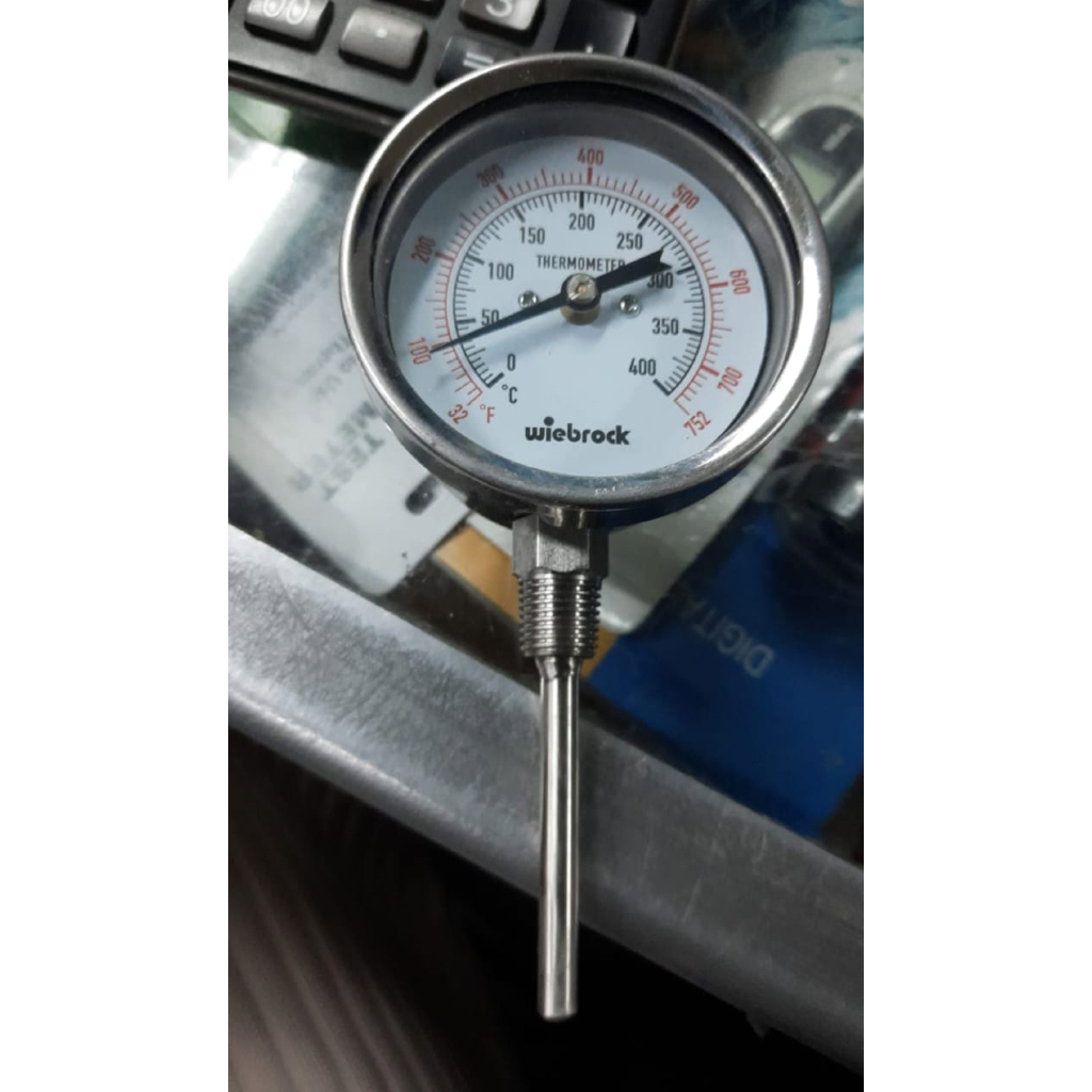 Jual Thermometer Wiebrock Diameter 2 1/2 inch model raket bottom ...