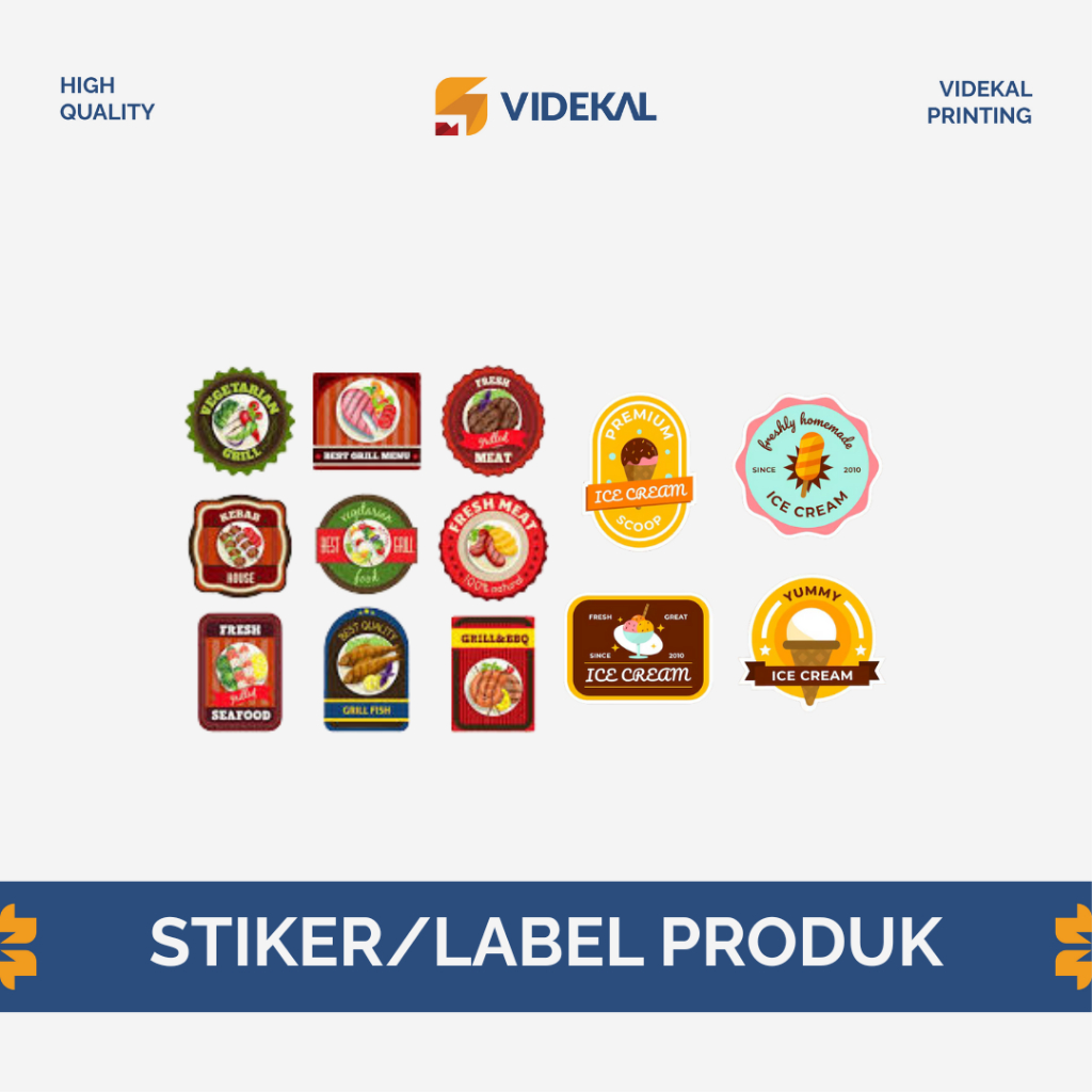 Jual Stiker/Label Produk Kue, Minuman, Makanan Ringan (Size 7x7 cm ...