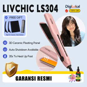 LivChic Catokan Rambut LS304 65 Watts Kabel Daya 2 Meter 360° Sudut Belok Jauh 3IN1