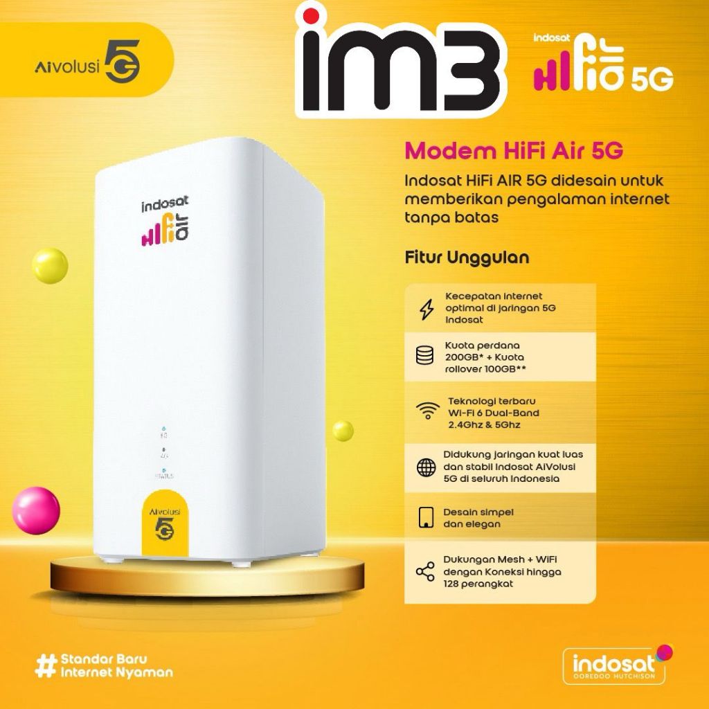 Jual HIFI AIR 5G H153 Modem WiFi 5G High Speed Free Kuota 215GB Powered ...
