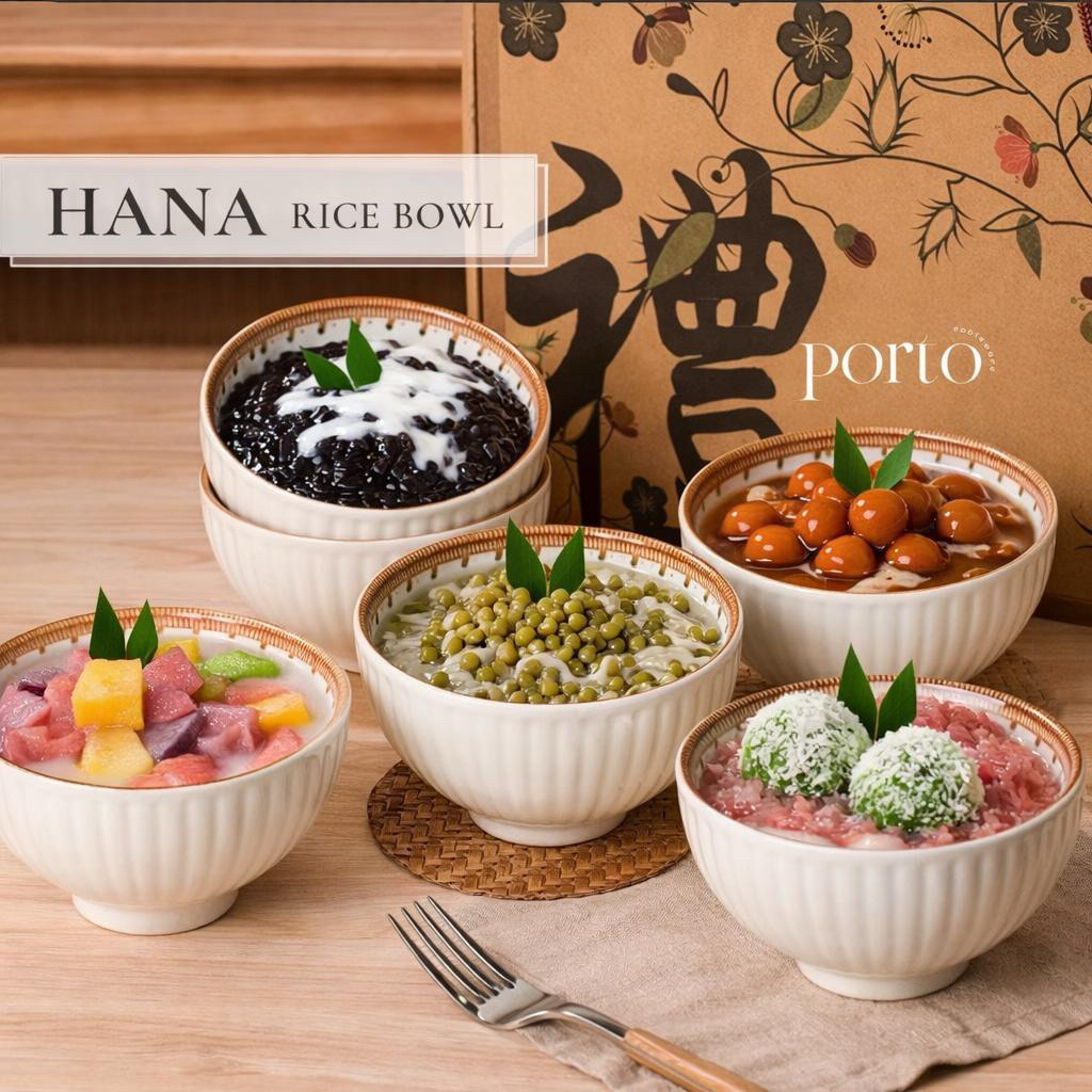 Jual PORTOWARE - HANA Rice Bowl Mangkuk Nasi Jepang / Rice bowl Keramik ...