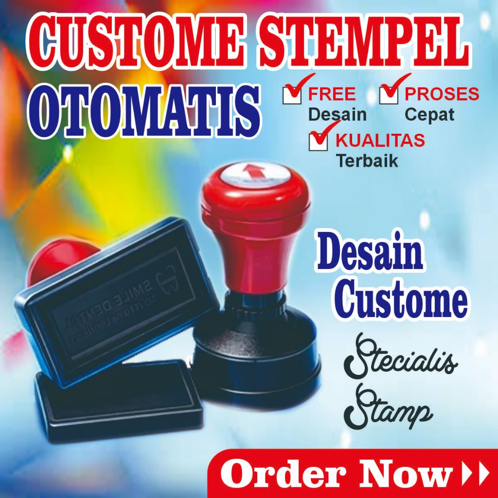 Jual Stempel Custom, Stempel Otomatis, Stempel Toko, Praktis Tinta Isi ...