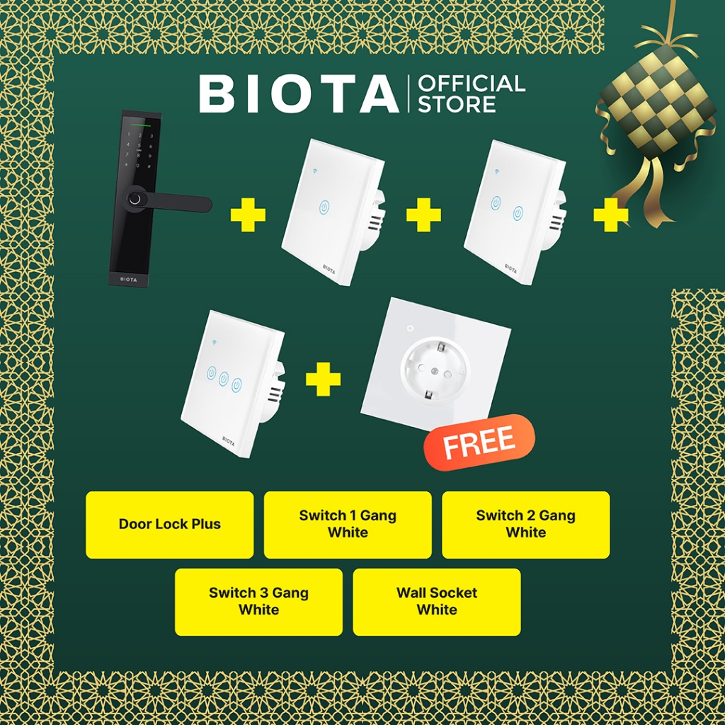 Jual BIOTA HAMPERS LEBARAN - Paket 9 - Smart Door Lock Plus + Smart ...