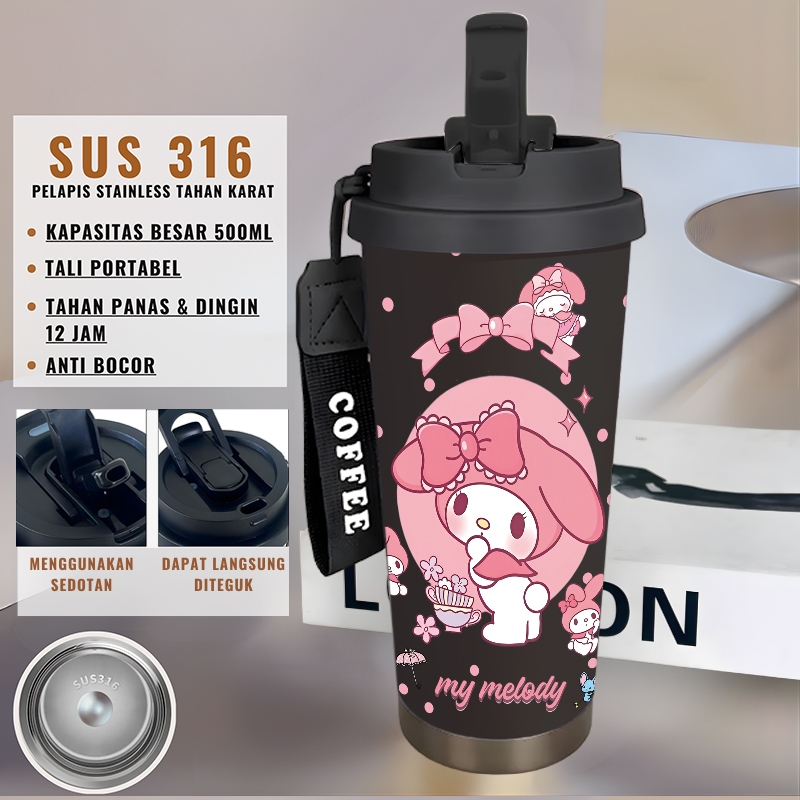 Jual Tumbler Kids Edition Girls 500ml Stainless Steel 316 | Botol Minum  Anak Karakter Aesthetic, Anti Bocor, Tahan Panas & Dingin | Dengan Sedotan  | Shopee Indonesia
