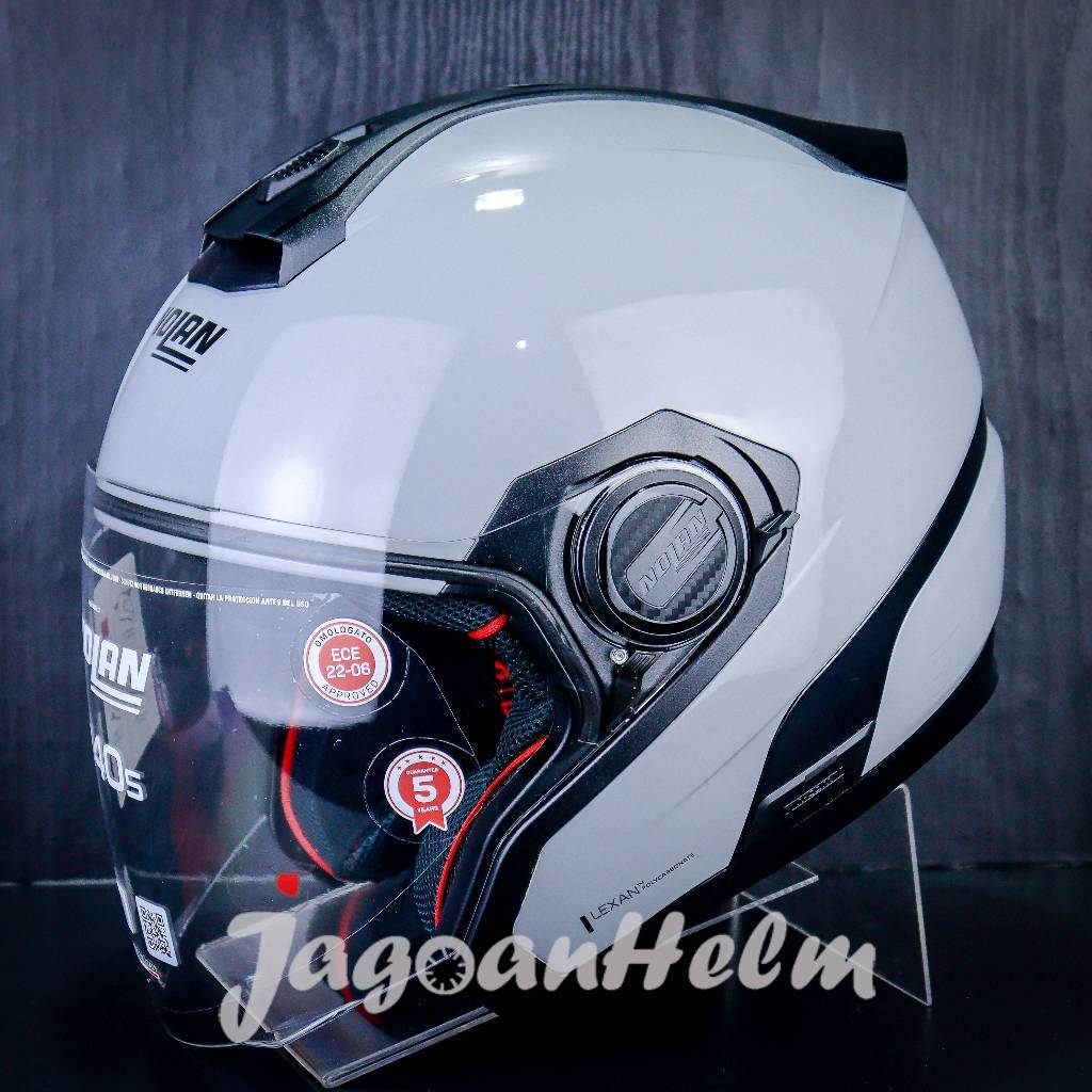 Jual NOLAN HELM N405 CLASSICO NCOM 303 | GREY | N-405 DOUBLE VISOR